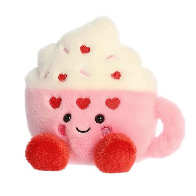 Aurora Mini Pink Adorable Stuffed Animal 5" Harper Heart Latte Palm Pals