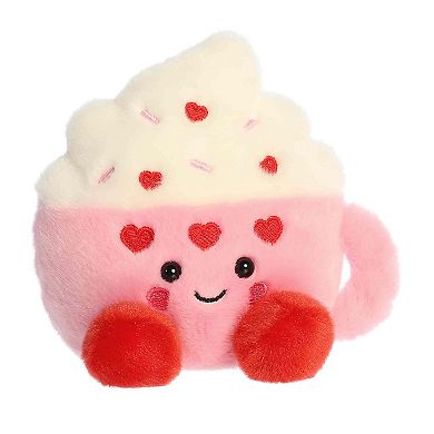 Aurora Mini Pink Adorable Stuffed Animal 5" Harper Heart Latte Palm Pals