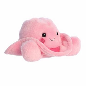Aurora Mini Adorable Stuffed Animal 5" Sally Pink Cowgirl Hat Palm Pals