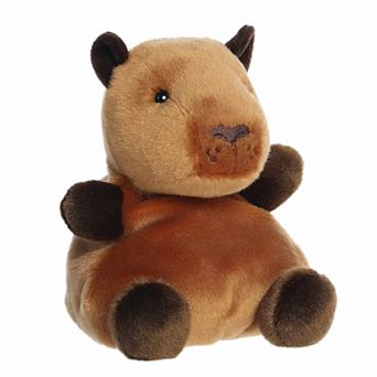 Aurora Small Brown Adorable Stuffed Animal Party Sized 8" Sid Capybara Palm Pals