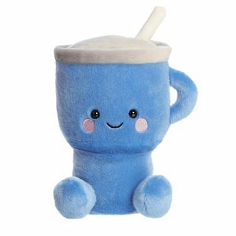 Aurora Small Blue Adorable Stuffed Animal Party Sized 8" Cliff Travel Cup Palm Pals