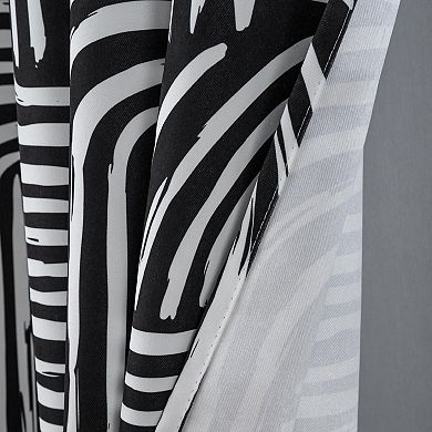 Ashton Prnt 2 Pack Blackout Grommet Luxurious Modern Design Curtain Panel