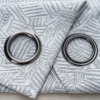 Wilton Jacquard Grommet Luxurious Modern Design Curtain Panel