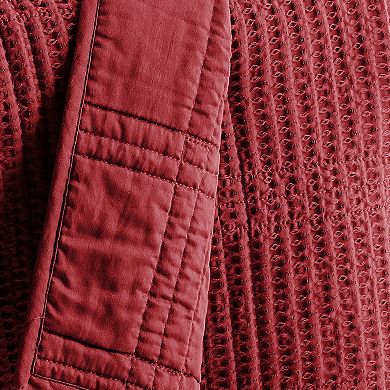 Levtex Home Cloud Waffle Quilted Throw Blanket