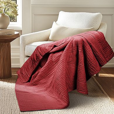 Levtex Home Cloud Waffle Quilted Throw Blanket