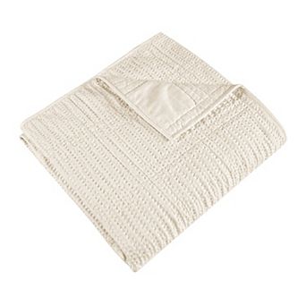 Levtex Home Cloud Waffle Quilted Throw Blanket