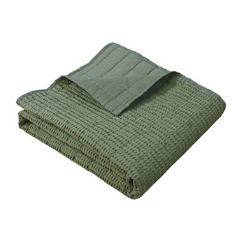 Levtex Home Cloud Waffle Quilted Throw Blanket