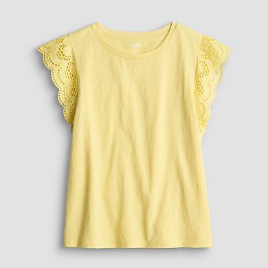 Women's Sonoma Goods For Life® Eyelet Sleeve Knit Top