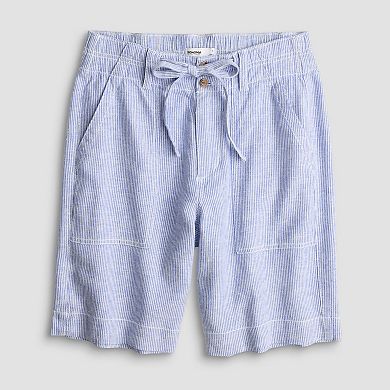Women's Sonoma Goods For Life® High Rise Linen Bermuda Shorts
