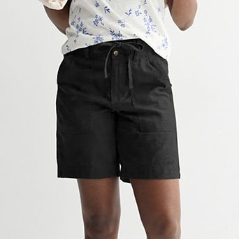 Women's Sonoma Goods For Life® High Rise Linen Bermuda Shorts