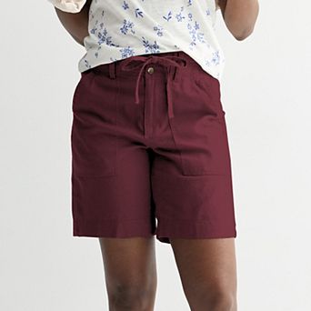 Women's Sonoma Goods For Life® High Rise Linen Bermuda Shorts