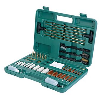 Universal Gun Cleaning Kit Brushes & Mops with Case for Rifles, Pistols & Shotguns
