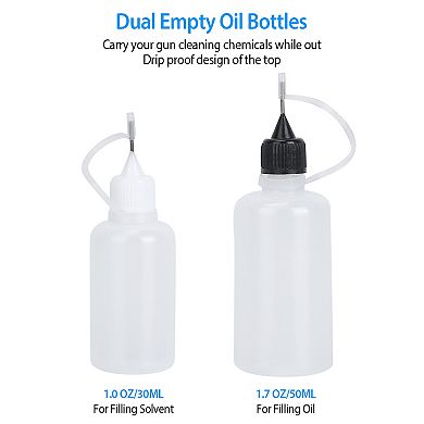 Universal Gun Cleaning Kit Brushes & Mops with Case for Rifles, Pistols & Shotguns