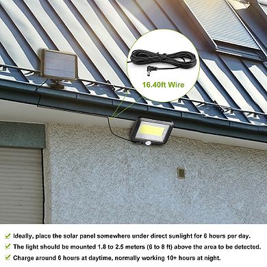 Solar Wall Lights Outdoor 100 LED Motion Sensor IP65 Waterproof Dusk to Dawn for Door, Deck