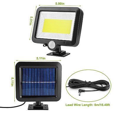 Solar Wall Lights Outdoor 100 LED Motion Sensor IP65 Waterproof Dusk to Dawn for Door, Deck