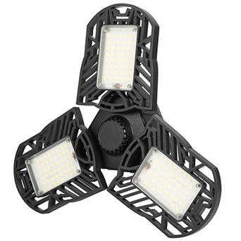 iMounTEK LED Garage Light 80W, 7000LM 6500K Deformable Ceiling Lamp with 3 Adjustable Panels