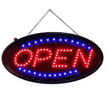 Ultra Bright LED Neon Open Sign with Flash & Steady Modes for Storefront or Business