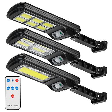 Solar Powered Wall Lights Outdoor 128LED Beads Motion Sensor Lamp IP65 Waterproof 3 Modes Sensor Lig