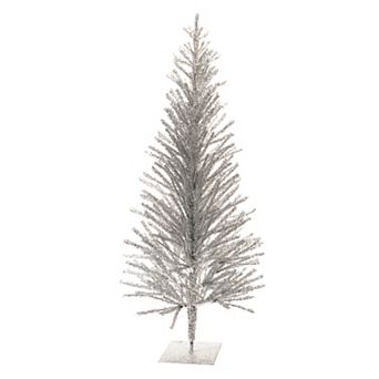 Melrose Tinsel Tree 48-Inch PE/Metal Floor Decor
