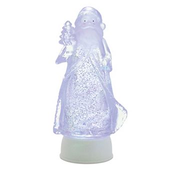 Melrose LED Santa Snow Globe 10-Inch Table Decor
