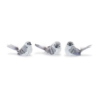 Melrose 3.5-Inch Set of 12 Foam Bird Table Decor