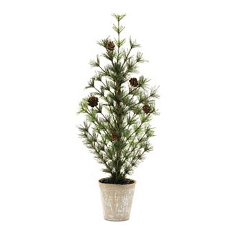 Melrose Potted Mini Tree 24-Inch Plastic Floor Decor