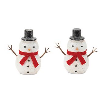 Melrose Set of 6 Snowman 4.5-Inch Figurine Table Decor