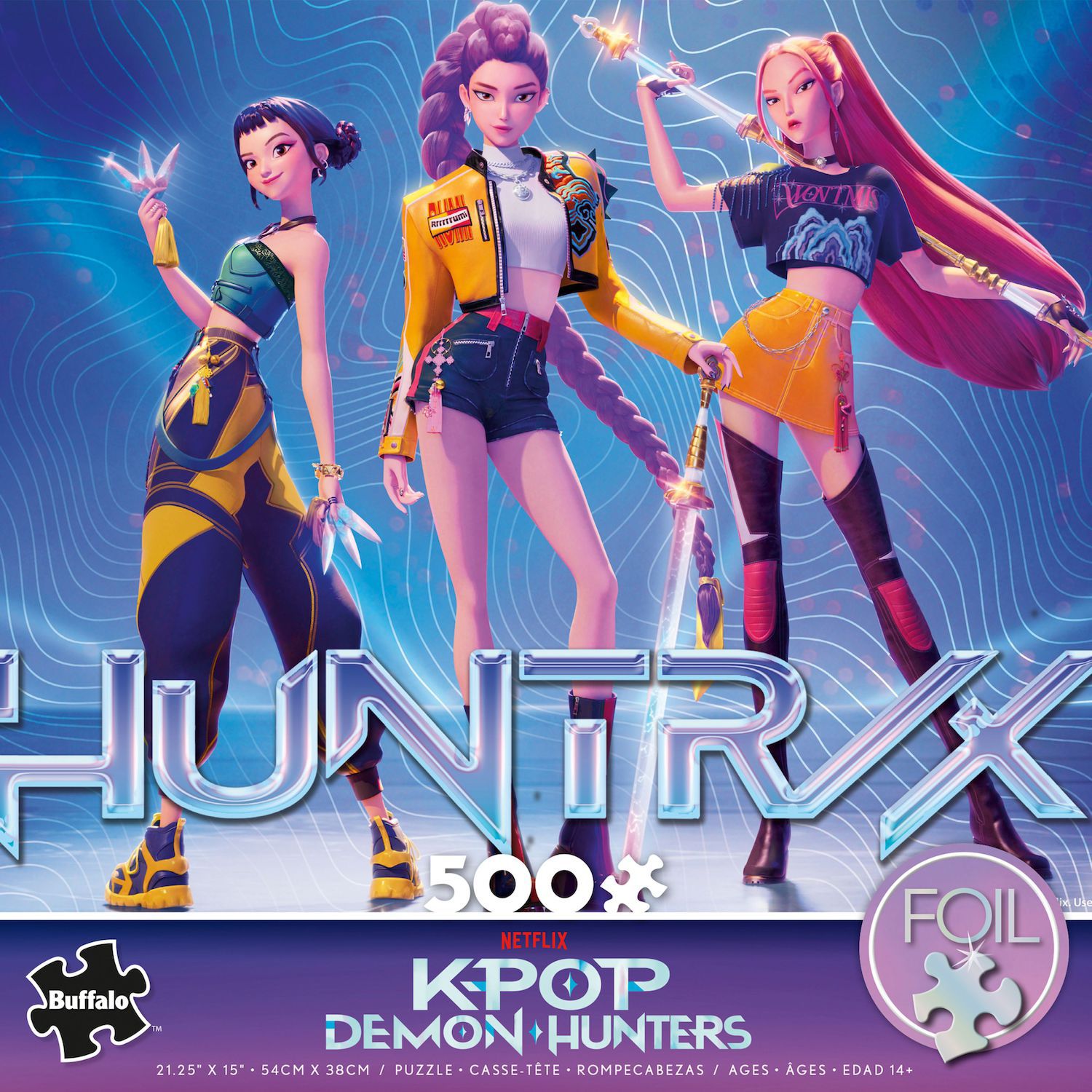 Детский пазл Ceaco KPop Demon Hunters 500 pc Foil Jigsaw Puzzle
