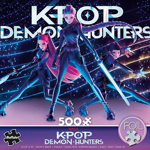 Детские игрушки Ceaco KPop Demon Hunters Huntrx Battle 500 pc Jigsaw Puzzle
