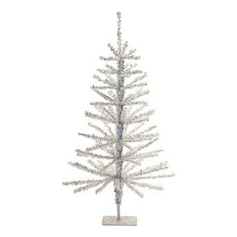 Melrose Set of 2 Tinsel Tree 24-Inch Floor Decor