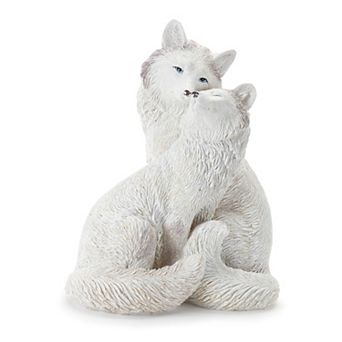 Melrose Set of 2 Fox Couple Figurine Table Decor