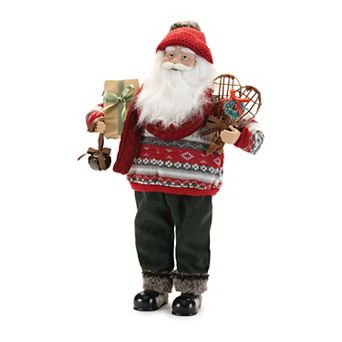 Melrose Santa Figurine 19-Inch Holiday Decor