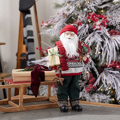 Melrose Santa Figurine 19-Inch Holiday Decor