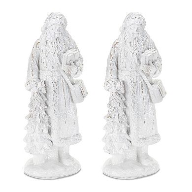 Melrose Santa 9-Inch Resin Figurine Table Decor Set