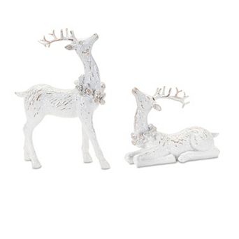Melrose 4 pc Deer Figurine Table Decor Set