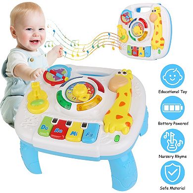 Toddler Musical Learning Table Educational Activity Center for 6+ Months