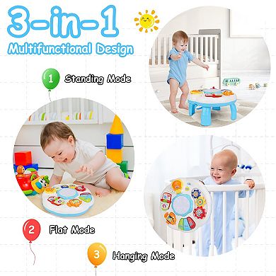 Toddler Musical Learning Table Educational Activity Center for 6+ Months