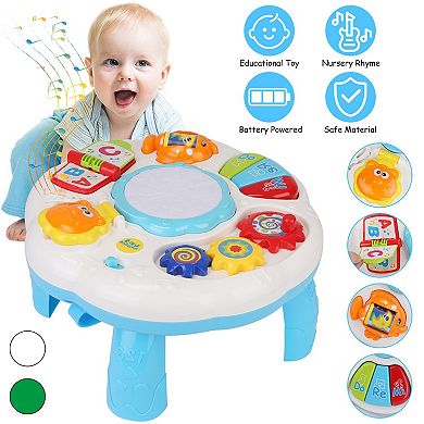 Toddler Musical Learning Table Educational Activity Center for 6+ Months