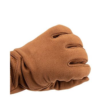 Women's isotoner Water Repellent Stretch Microseude Quilted Wrist Touchscreen Gloves