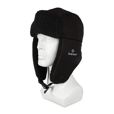 Men's isotoner Water Repellent Textured Sport Knit Trapper Hat