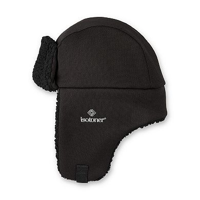 Men's isotoner Water Repellent Textured Sport Knit Trapper Hat