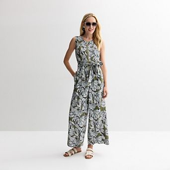 Petite Nine West Zipper Front Jumpsuit