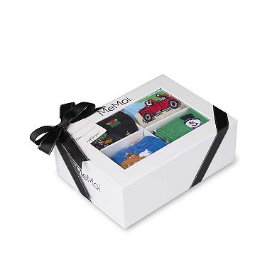 4 Pair Men's Christmas Novelty Crew Socks Gift Set