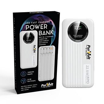 Pursonic 10,000mAh LED Fast Charging Power Bank