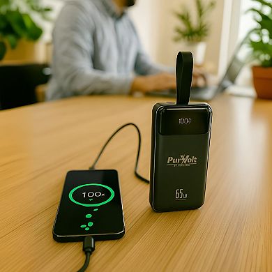 PurVolt 40,000mAh Ultra High-Capacity Power Bank Powering Laptops, Phones & Beyond