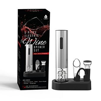 Pursonic 5 pc Electric Wine Opener Set
