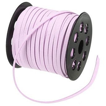 Flat Suede Leather Lace, 5mm x 50 Yard Faux Suede Leather Cord DIY Supplies for Art Crafts Making