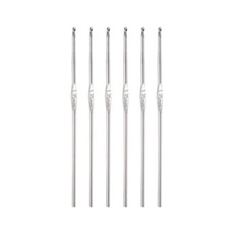 Stainless Steel Crochet Hook 1.75mm Knitting Needles for DIY Craft Yarn 6 pc