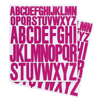 Letter Stickers 1 Inch 2 Inch, 12 Sheets Self Adhesive Alphabet Sticker Vinyl Letter Decals
