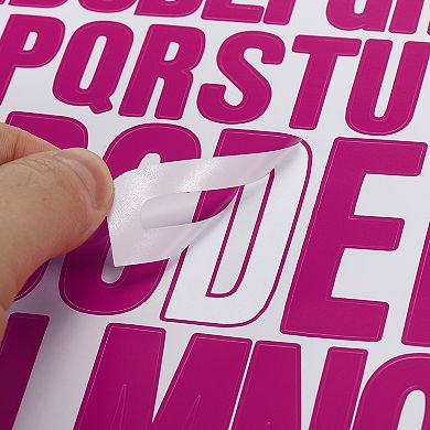 Letter Stickers 1 Inch 2 Inch, 12 Sheets Self Adhesive Alphabet Sticker Vinyl Letter Decals
